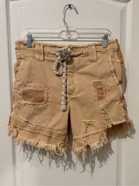 Free People Patched & Fringe shorts